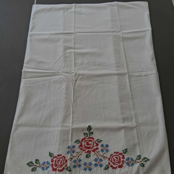 EMBROIDERED PILLOW CASES-SET OF 2 - Picture 1 of 5